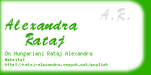 alexandra rataj business card